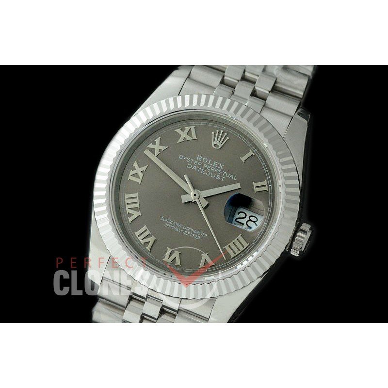 R36DJS-523 126234 SS/SS Fluted/Jubilee 2019 Dark Rhodium Roman A-2824