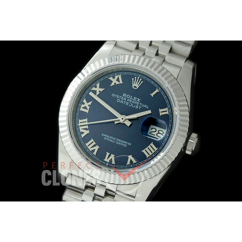R36DJS-524 126234 SS/SS Fluted/Jubilee 2019 Blue Roman A-2824