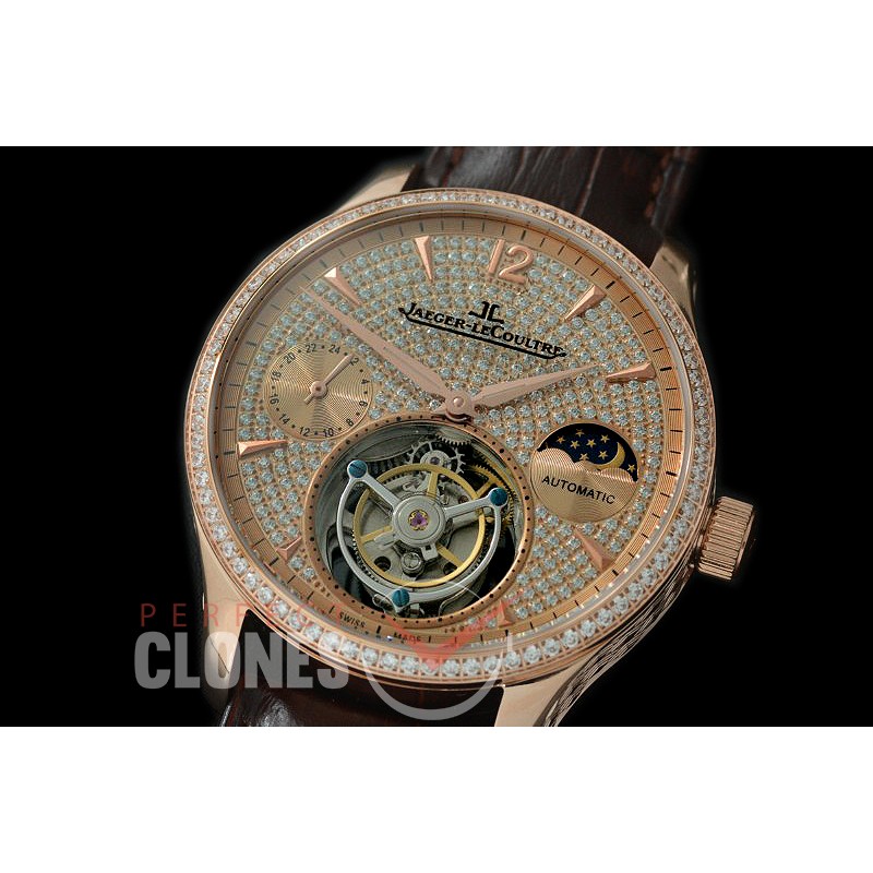 0 JL00912 Master Calender/Day Phase Tourbillon RG/LE Diamond Crested Flying Tourbillon