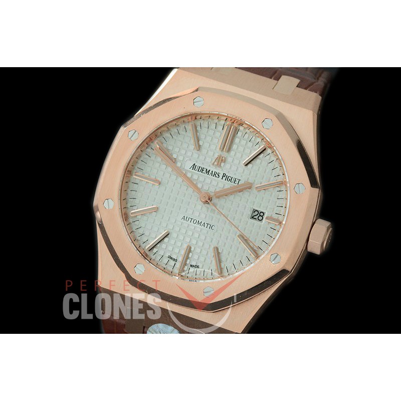 AP15400-321L JF/ARF V5 Royal Oak 15400 RG/LE White AP 3120
