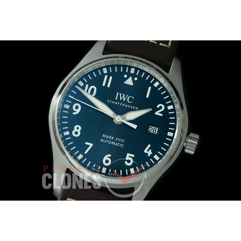 IWM18-003 M+F Mark XVIII Pilot Le Petit Prince Edition Automatic IW327010 SS/LE Blue A-35111 