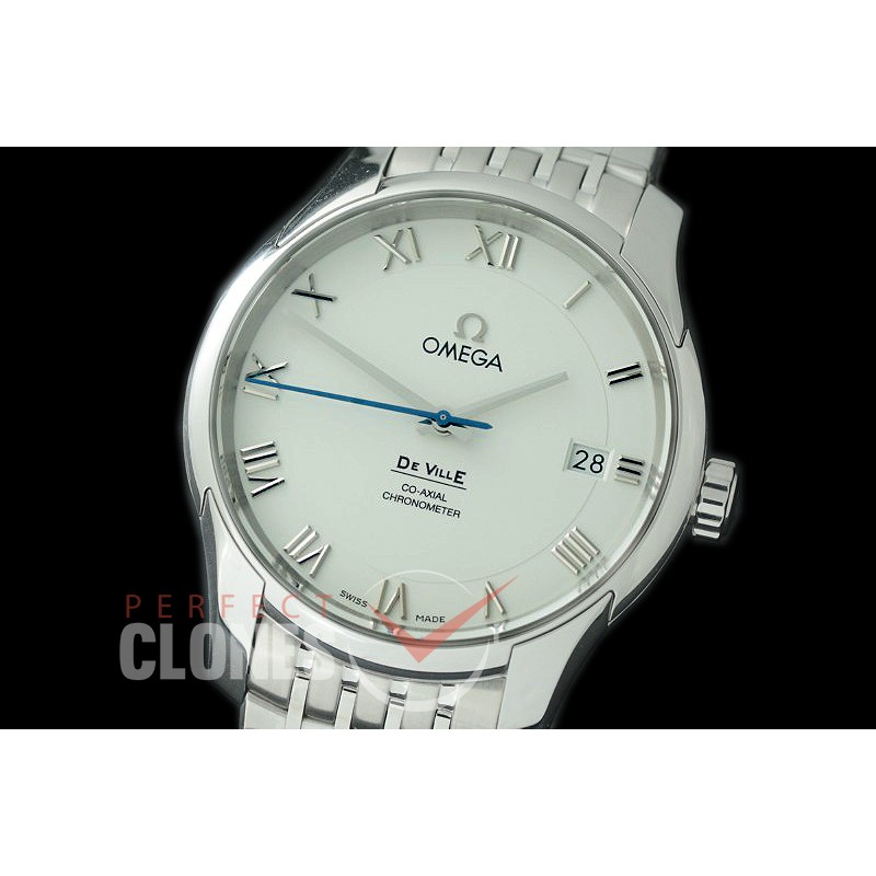 0 0 0 0 OMDEV-101S XF/VSF Deville Date Automtaic SS/SS White VS Cal 8500 Superclone 