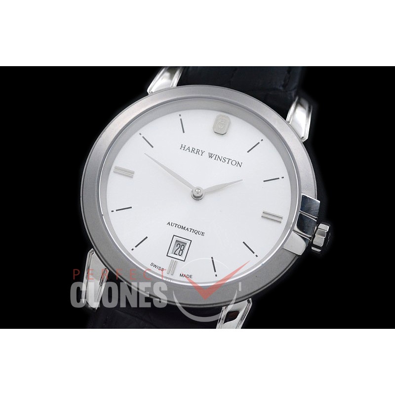 HW00101 Midnight Automatic SS/LE White Jap Miyota 9015