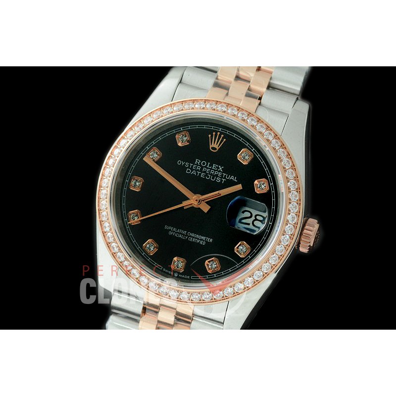 R36DJTR-512Y 126281RBR SS/RG Diamond/Jubilee 2019 Black Diam A-2824