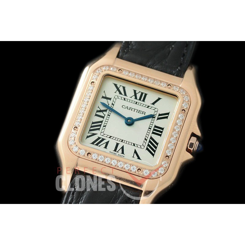 CARPT-036LD Panthere de Cartier RG/LE/Diam White Swiss Quartz 
