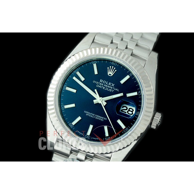 0 0 R41DJS-905J JF/ARF 904L Steel 126334 Jubilee SS/SS Blue Sticks Asian 2824/3235 Mod
