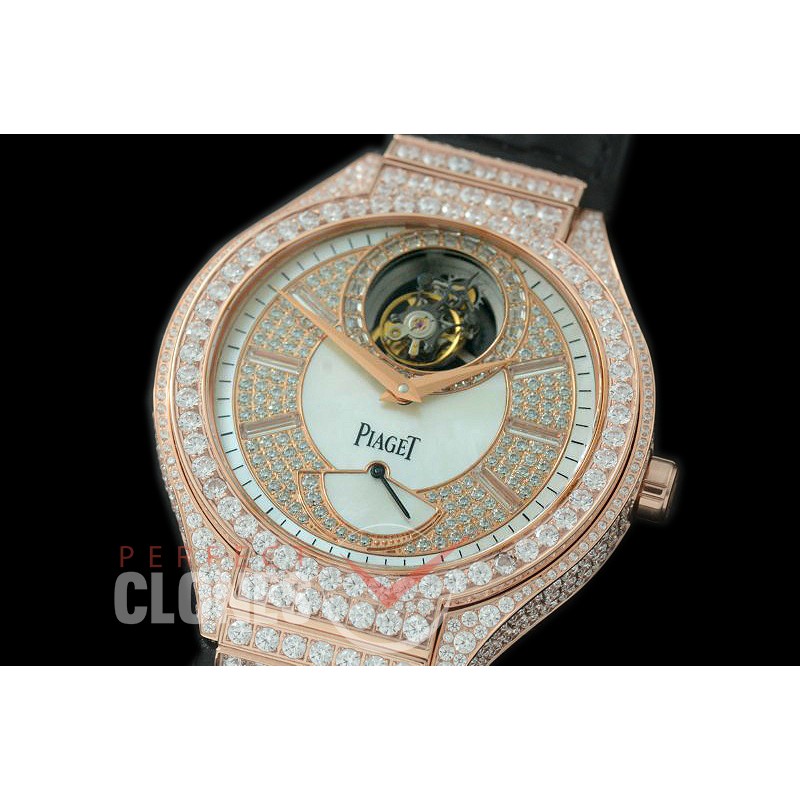 0 0 0 PI-POLO-082 Polo Tourbillon G0A36111 RG/LE/DIam ST Seagull Tourbillon 