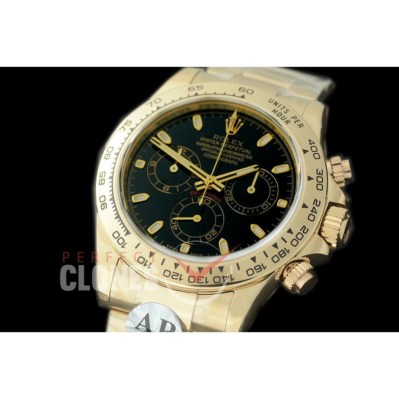 0 0 0 RLDF00902 ARF/JF Daytona 116508 YG/YG Black SH-4130 / 904L Steel 