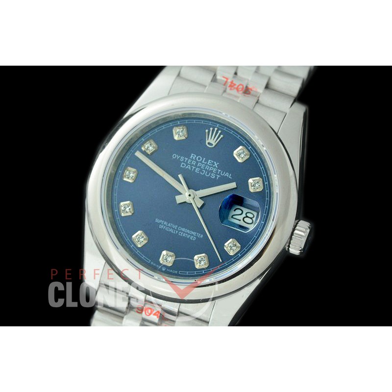 R36DJS-315S GMF 126234 SS/SS Smooth/Jubilee Blue Diam Asian 2824 904L Steel 