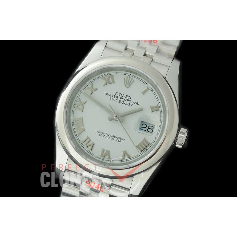 R36DJS-321S GMF 126234 SS/SS Smooth/Jubilee White Roman Asian 2824 904L Steel 