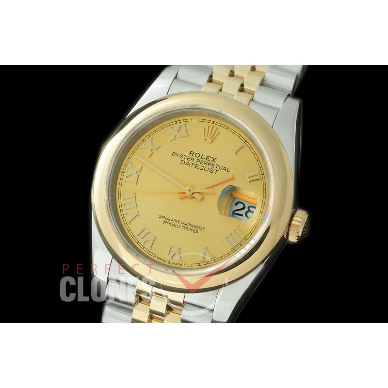 R36DJT-526S BP Datejust 36 126233 SS/YG Smooth/Jubilee 2019 Gold Roman A-2824