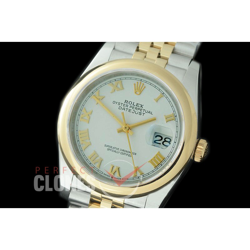 R36DJT-521S BP Datejust 36 126233 SS/YG Smooth/Jubilee 2019 White Roman A-2824