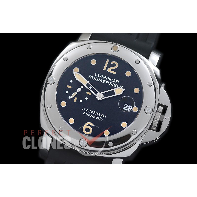 0 0 0 0 0 0 PN024C02 Pam 24 C Submersible SS/RU Black A-7750