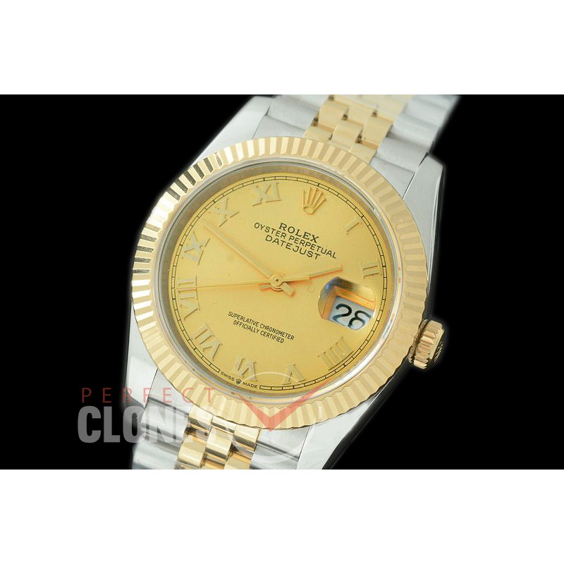 R36DJT-526F BP Datejust 36 126233 SS/YG Fluted/Jubilee 2019 Gold Roman A-2824