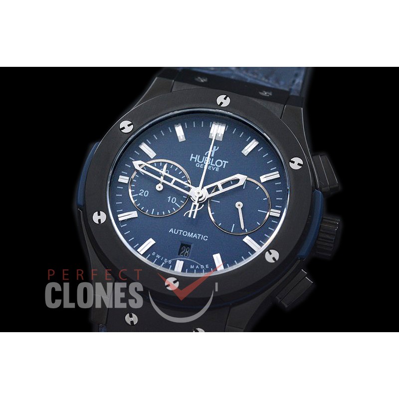 0 HBFSC00214 Classic Fusion Chronograph PVD/LE Blue A-7750 