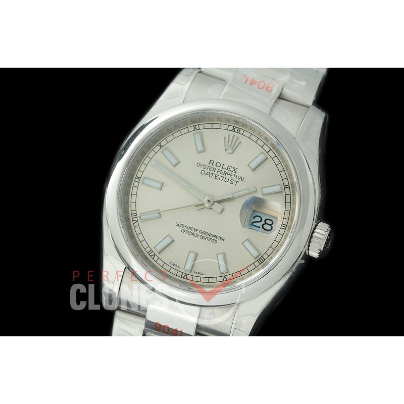 R36DJS-373S GMF 126234 SS/SS Smooth/Oyster Silver Sticks SA 3135 904L Steel 