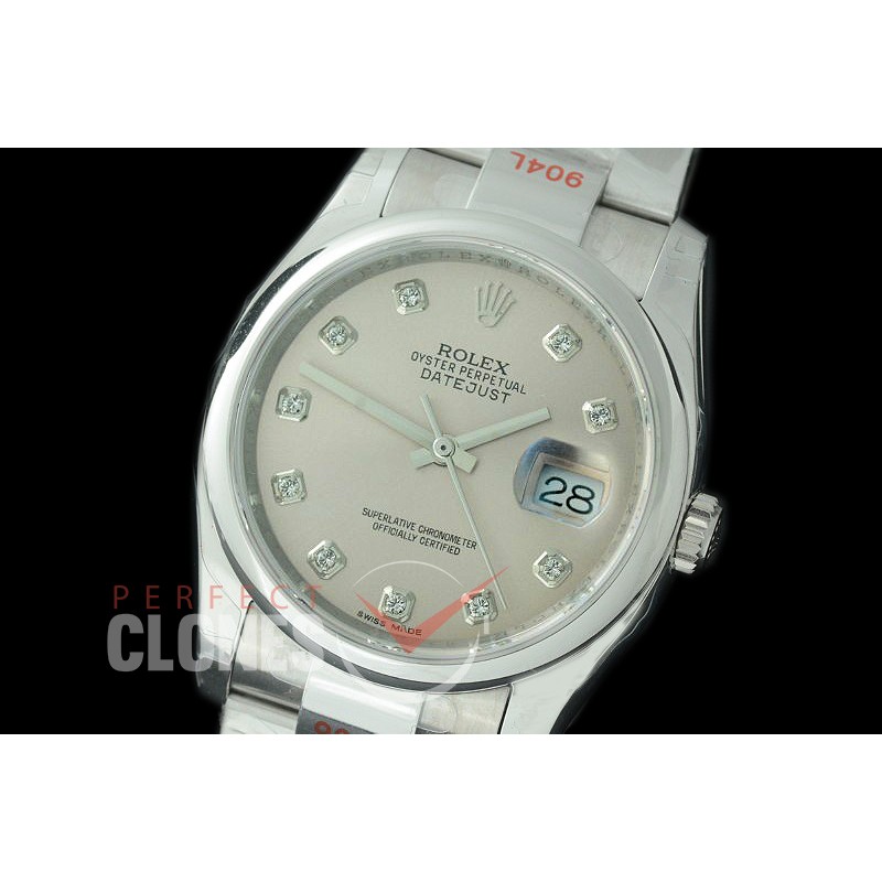 R36DJS-383S GMF 126234 SS/SS Smooth/Oyster Silver Diam SA 3135 904L Steel 