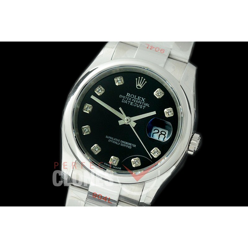 R36DJS-382S GMF 126234 SS/SS Smooth/Oyster Black Diam SA 3135 904L Steel 