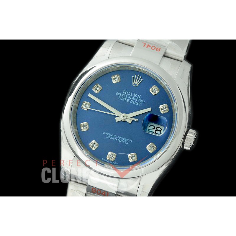 R36DJS-385S GMF 126234 SS/SS Smooth/Oyster Blue Diam SA 3135 904L Steel 