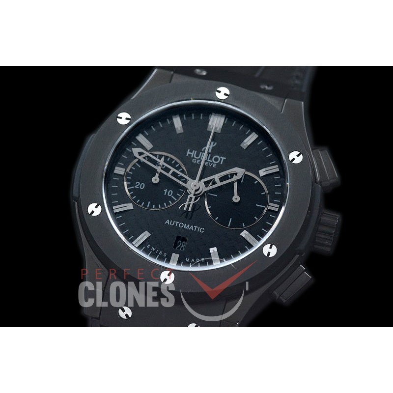 0 HBFSC00216 Classic Fusion Chronograph PVD/LE Black C/F A-7750 