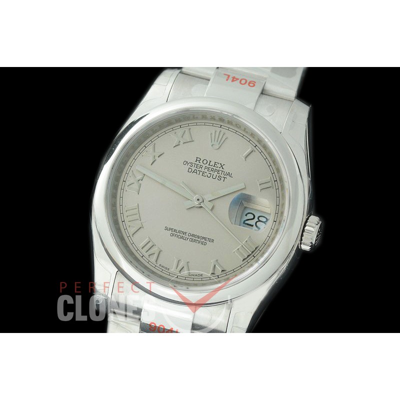 R36DJS-393S GMF 126234 SS/SS Smooth/Oyster Silver Roman SA 3135 904L Steel 