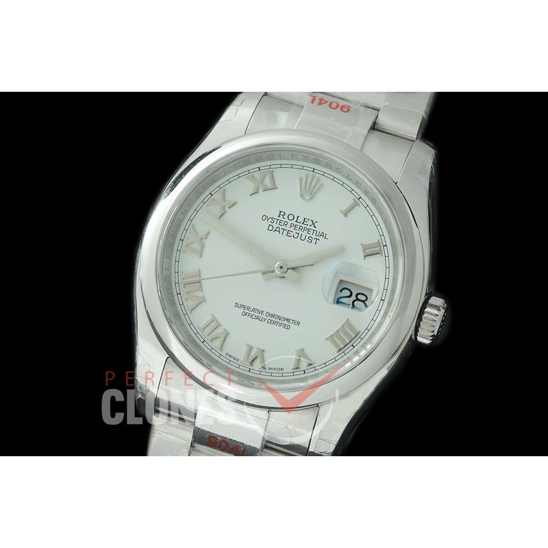 R36DJS-391S GMF 126234 SS/SS Smooth/Oyster White Roman SA 3135 904L Steel 