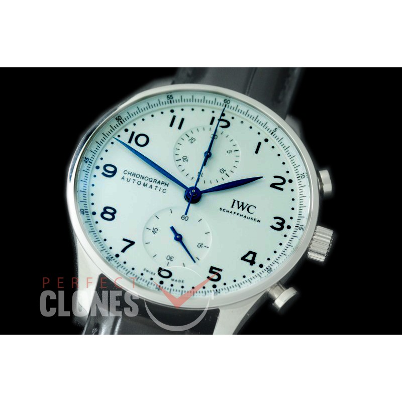 0 IWPG-150-051 ZF 3716 Portugieser Chrono 150 Years Edition SS/LE White A-7750