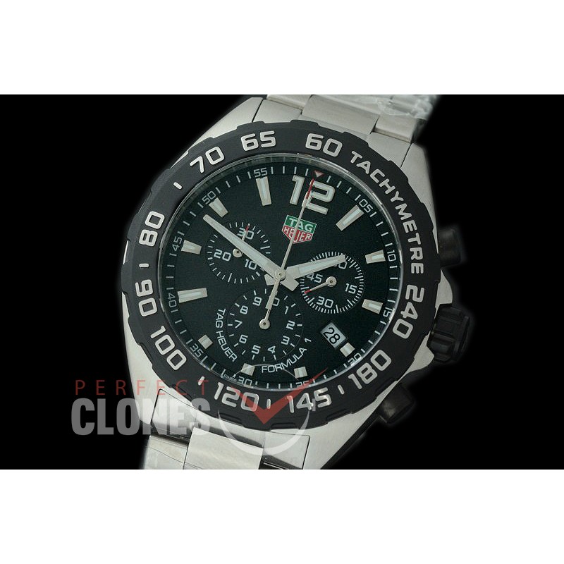 0 0 TGF1-00051 Formula 1 Chronograph SS/SS Black OS 10 Qtz