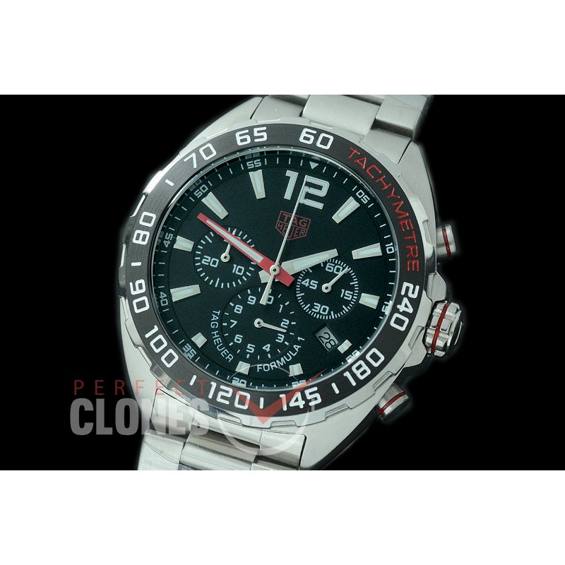 0 0 TGF1-00056 Formula 1 Chronograph SS/SS Black OS 10 Qtz