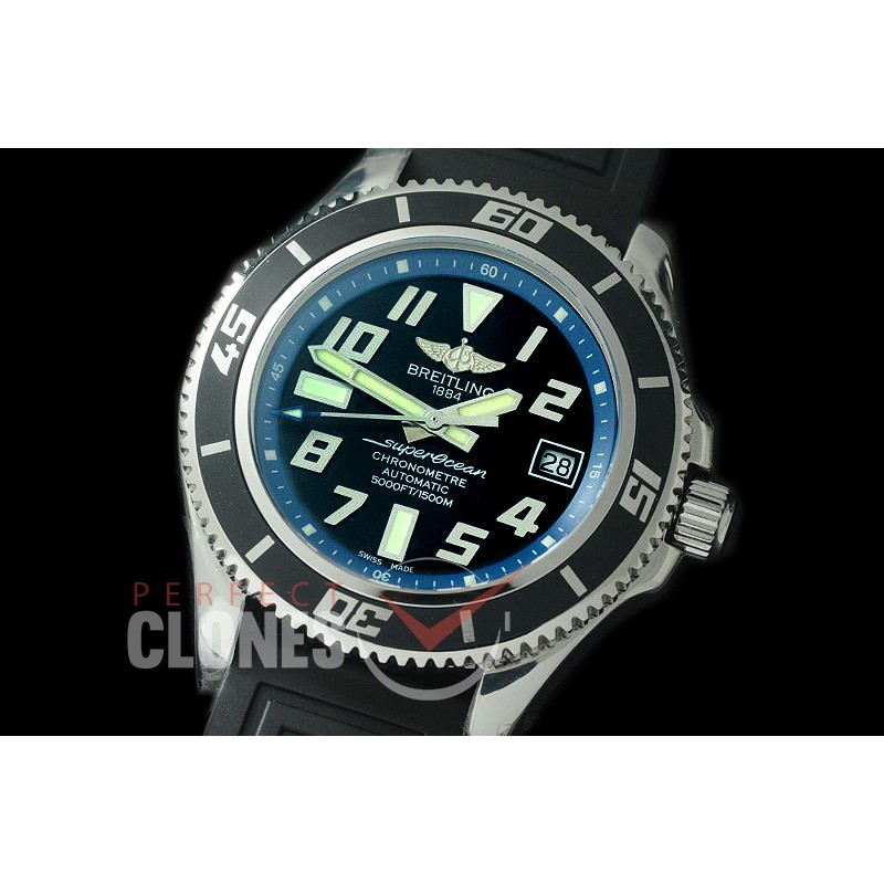BLSF00105 GMF Superocean Abyss 42 SS/RU Black/Blue Asian Clone 2824 - Special Offer