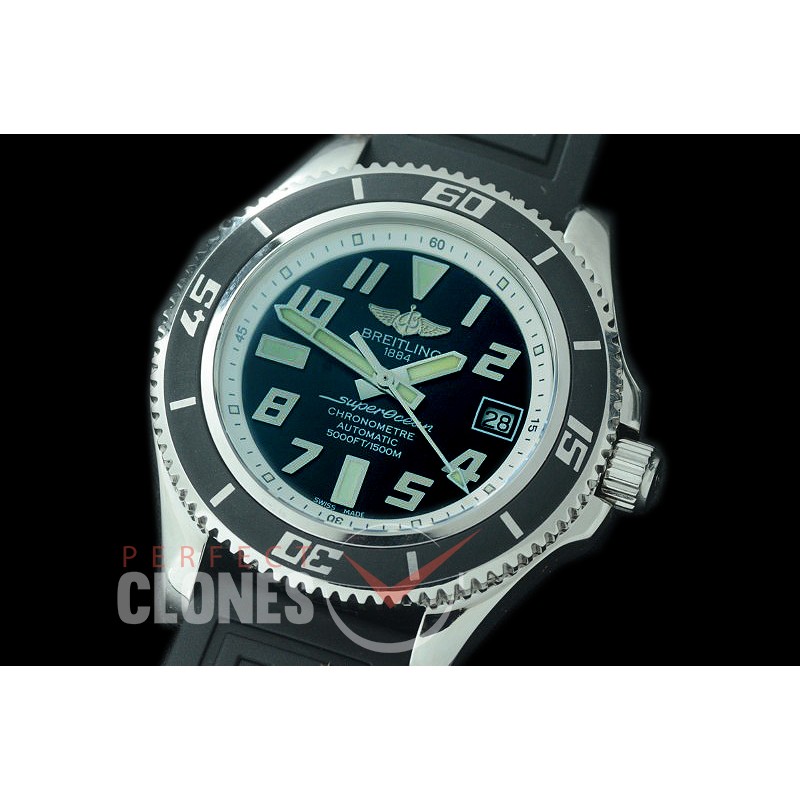 BLSF00101 GMF Superocean Abyss 42 SS/RU Black/White Asian Clone 2824 - Special Offer