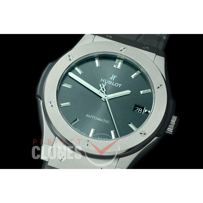 0 0 0 0 HBFS-45-002 Classic Fusion 45mm SS/LE Grey M-9015 Mod to Calibre HUB1112