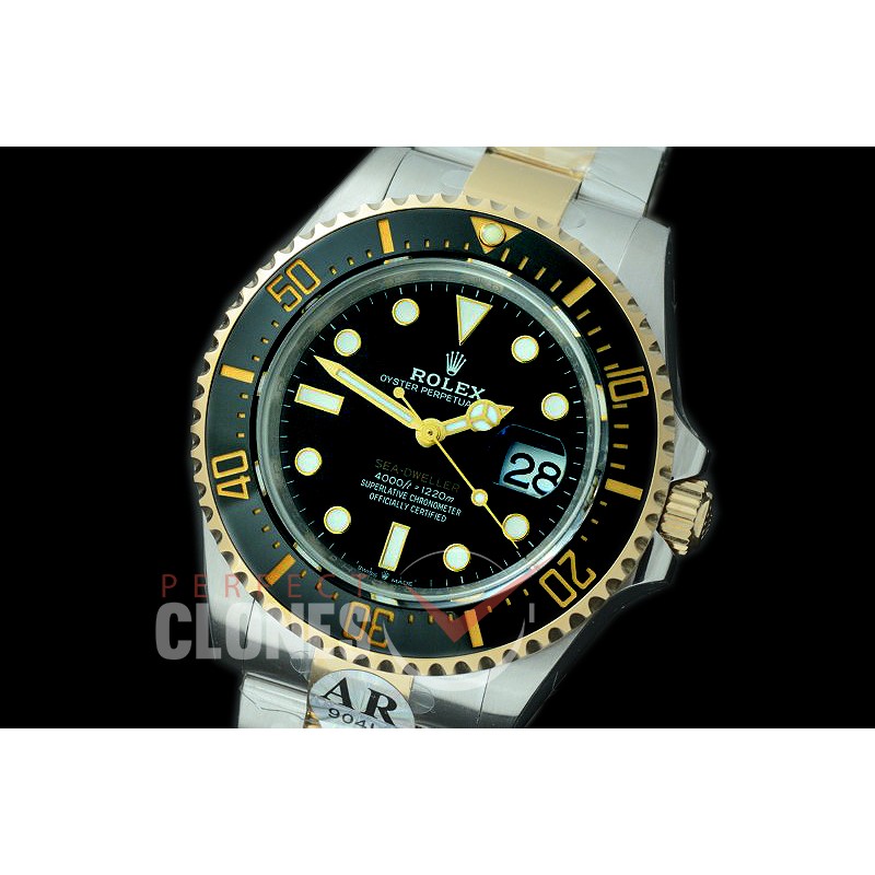 0 0 0 0 RLSD00903 JF/ARF 2019 43mm Sea Dweller 4000 126603 SS/YG/SS Black A-2824 904L Steel