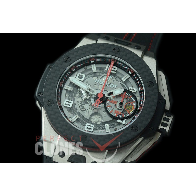 0 0 HB45-001 Big Bang Unico Ferrari Limited Edition SS/CF/LE Black A-7750 