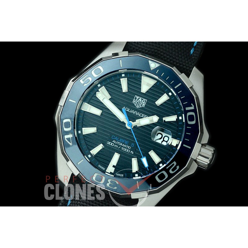 0 0 TGAQ-C5-013 Aquaracer Calibre 5 Automatic SS/NY Blue Asian 2824