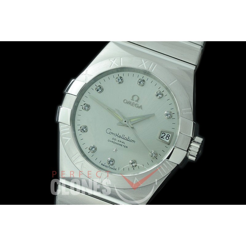 0 OMCON-38-106 XF Constellation Co Axial SS/SS Silver Diamonds VS 8500