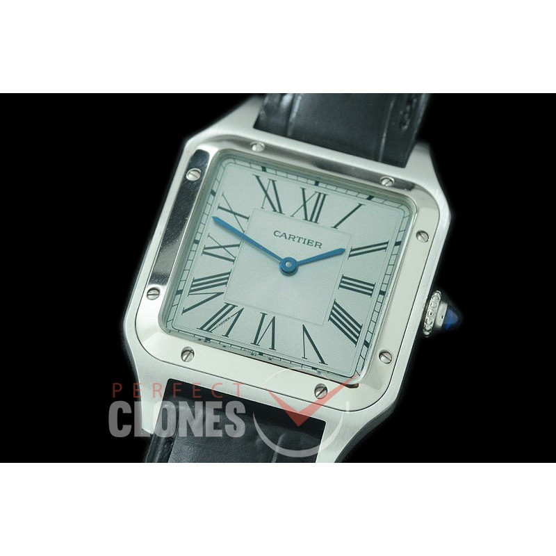 CAR-SD-151 V6F/XF/VSF 2019 Santos-Dumont Men SS/LE White Swiss Quartz 
