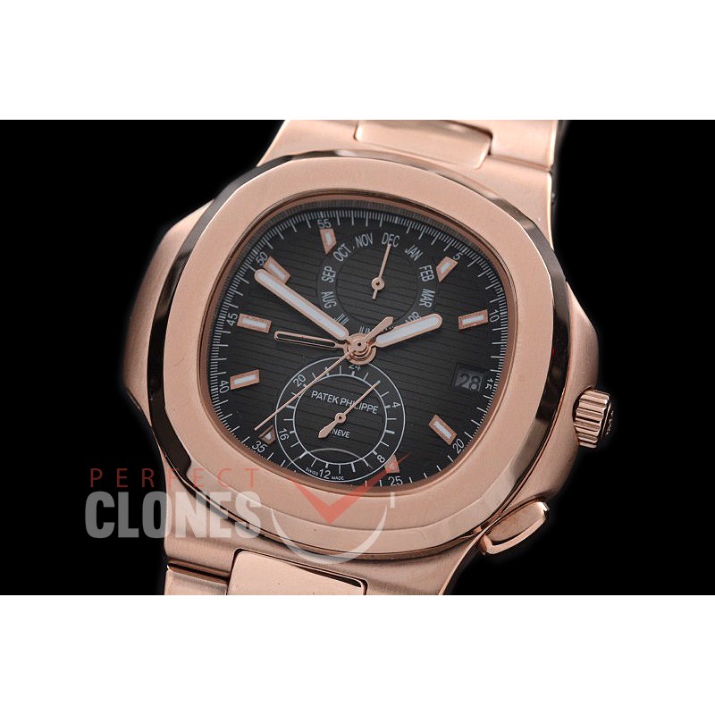 PPNTCC-132 Nautilus Calender Complications RG/RG Dark Grey Sticks Asian Customized Movt 