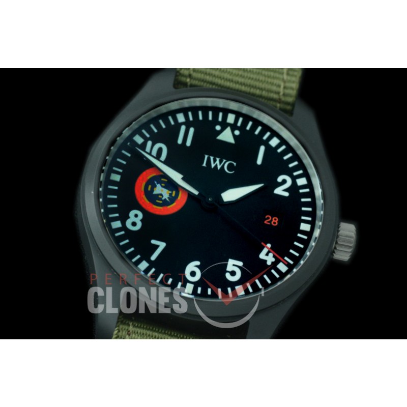 IWM18-017 M+F Mark XVIII Pilot Topgun Special Edition Automatic IW326901 CER/LE Black A-35110