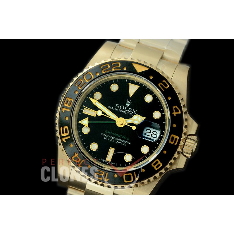 0 0 0 0 0 RLGF00981 BP GMT 116718LN YG/YG Black A-2813 CHS 