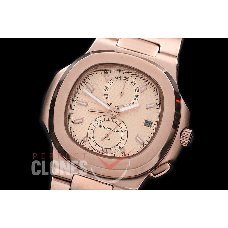 PPNTCC-135 Nautilus Calender Complications RG/RG Rose Gold Sticks Asian Customized Movt 
