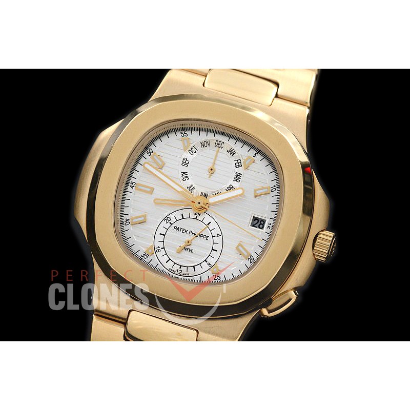 PPNTCC-121 Nautilus Calender Complications YG/YG White Sticks Asian Customized Movt 