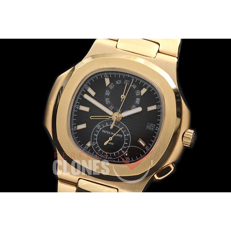 PPNTCC-122 Nautilus Calender Complications YG/YG Dark Grey Sticks Asian Customized Movt 