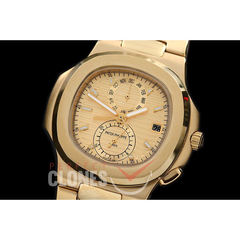 PPNTCC-125 Nautilus Calender Complications YG/YG Gold Sticks Asian Customized Movt 