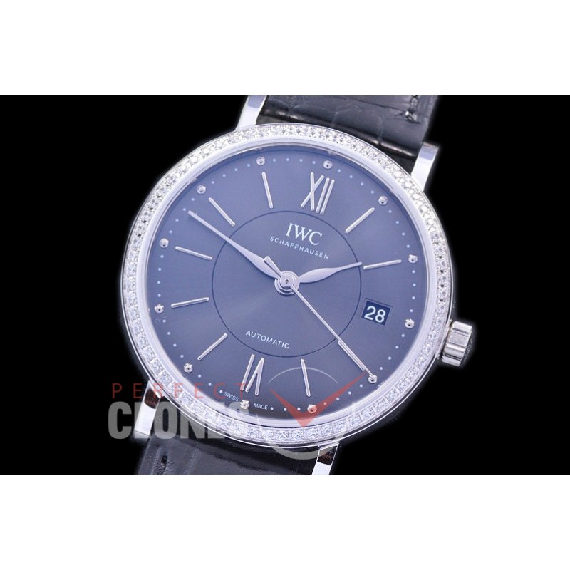 0 0 IWPTL-102 M+F Portofino 37 Automatic IW485104 SS/LE Grey A-35111 