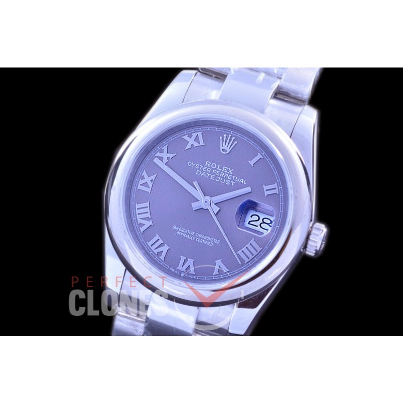 R36DJS-573S 126234 SS/SS Fluted/Oyster 2019 Dark Rhodium Grey Roman A-2824