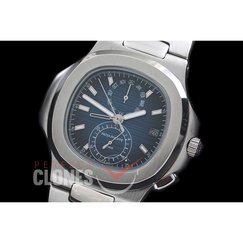 PPNTCC-103 Nautilus Calender Complications SS/SS Blue Sticks Asian Customized Movt 