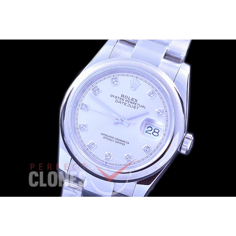 R36DJS-561S 126234 SS/SS Fluted/Oyster 2019 Silver Diamonds A-28