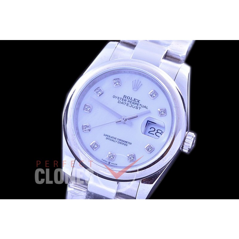 R36DJS-566S 126234 SS/SS Fluted/Oyster 2019 MOP White Diamonds A-28