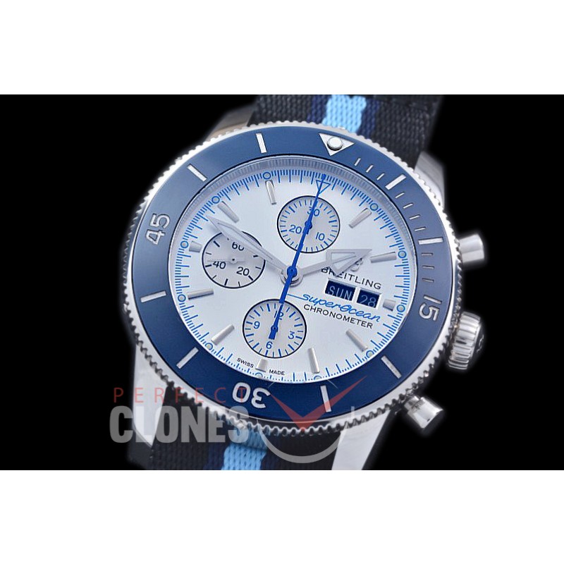 0 0 BLSF-HC46-213N ANF Superocean Heritage "Ocean Conservancy Special Edition" Chronograph SS/NT White A-7750
